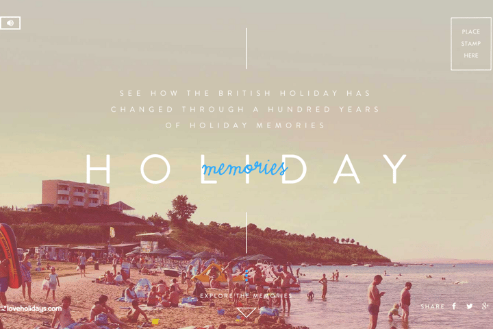 Holiday Memories website preview